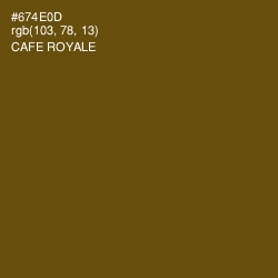 #674E0D - Cafe Royale Color Image